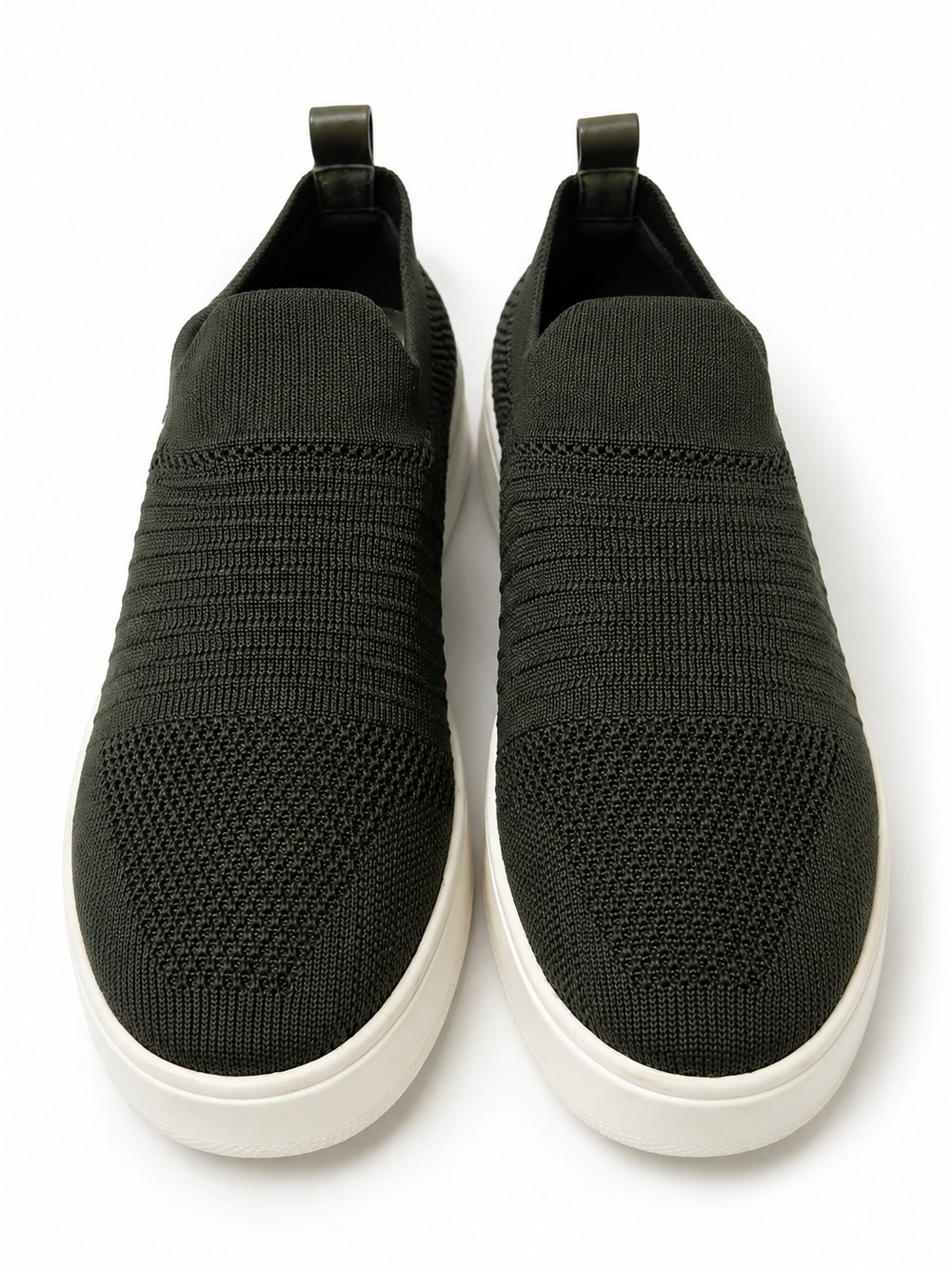 Steve Madden Dark Green Knit Slip-On Platform Sneakers 6.5 Star Trek Screen Worn